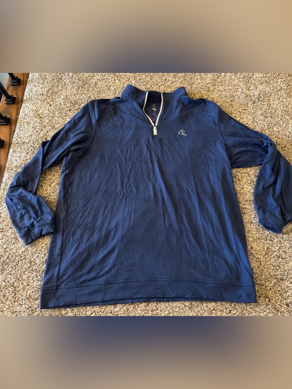 Rhoback Men's Navy Quarter-Zip Sweater - Performance Pullover
